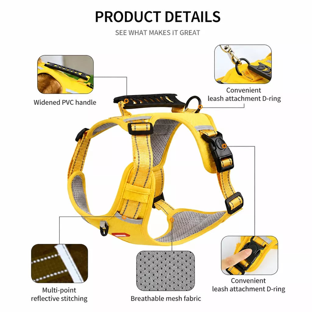 Nylon Dog Harness with Optional Leash