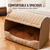 Enclosed Pet Bed for Cats and Dogs with Removable Cover
