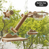 Window-Mounted Cat Climbing System with Perches and Scratching Posts
