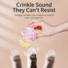 Colorful Cat Crinkle Ball Toy