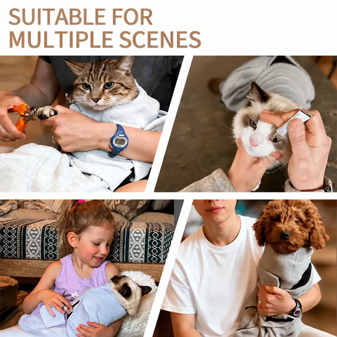 Cat Grooming Restraint Wrap for Nail Trimming