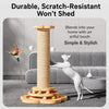 Sunflower 5-in-1 Cat Scratcher Turntable with Wood & Cotton-Linen