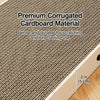 L-Shaped Vertical Kraft Paper Cat Scratcher for Cats