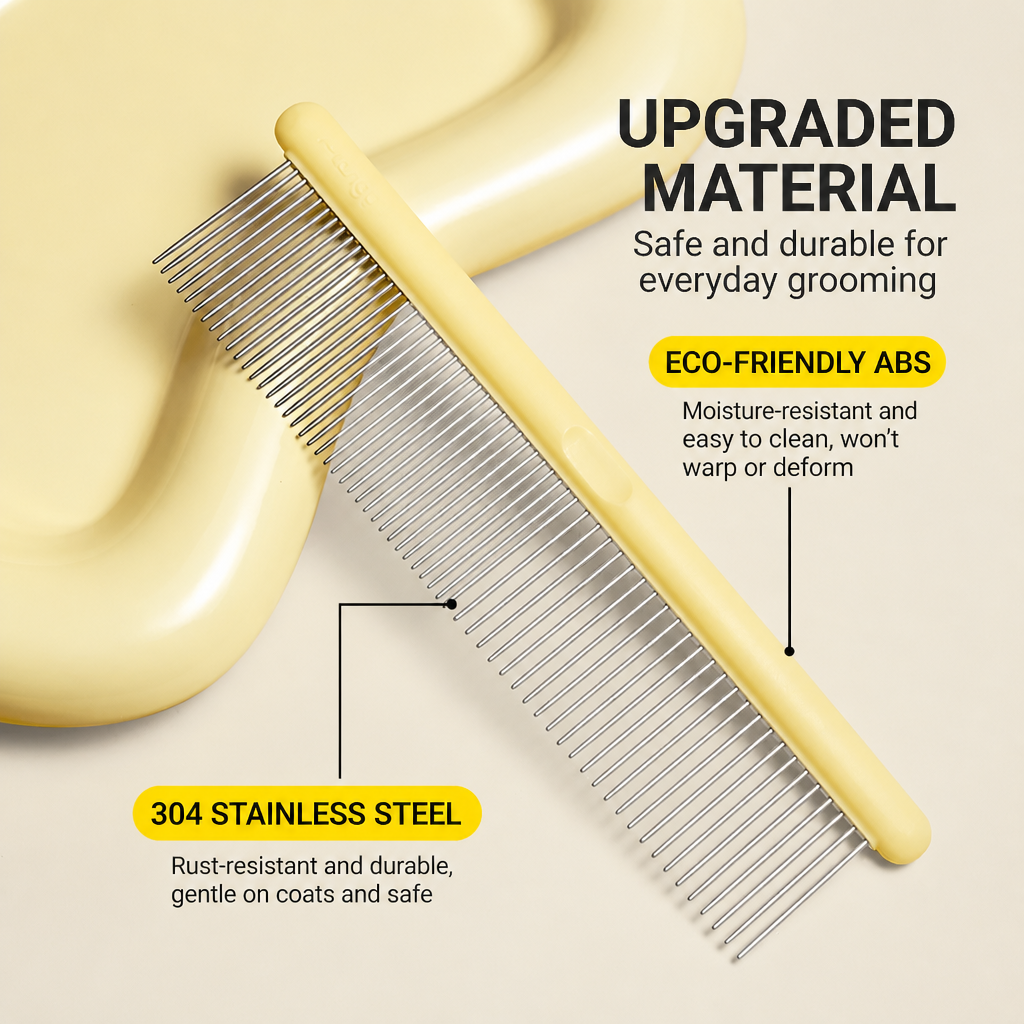 Stainless Steel Pet Grooming Combs for Cats and Dogs