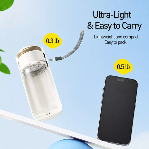 Portable Dog Water Bottle with Built-In Drinking Cup