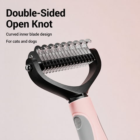 Double-Sided Dematting Comb for Cats & Dogs