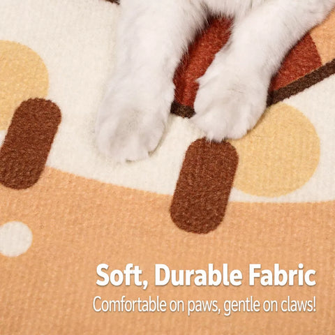 Vertical Wall-Mounted Cat Scratcher with Self-Adhesive Backing
