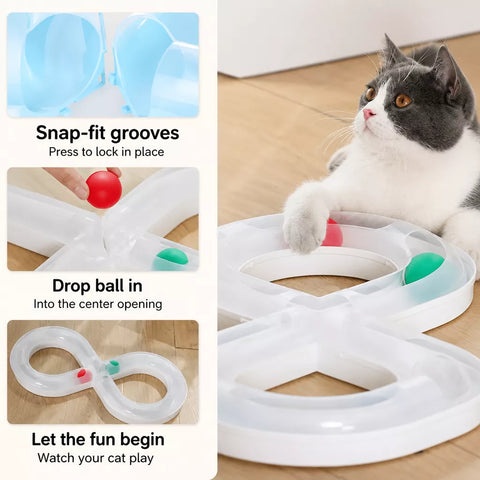 8-Shape Track Ball Interactive Cat Toy