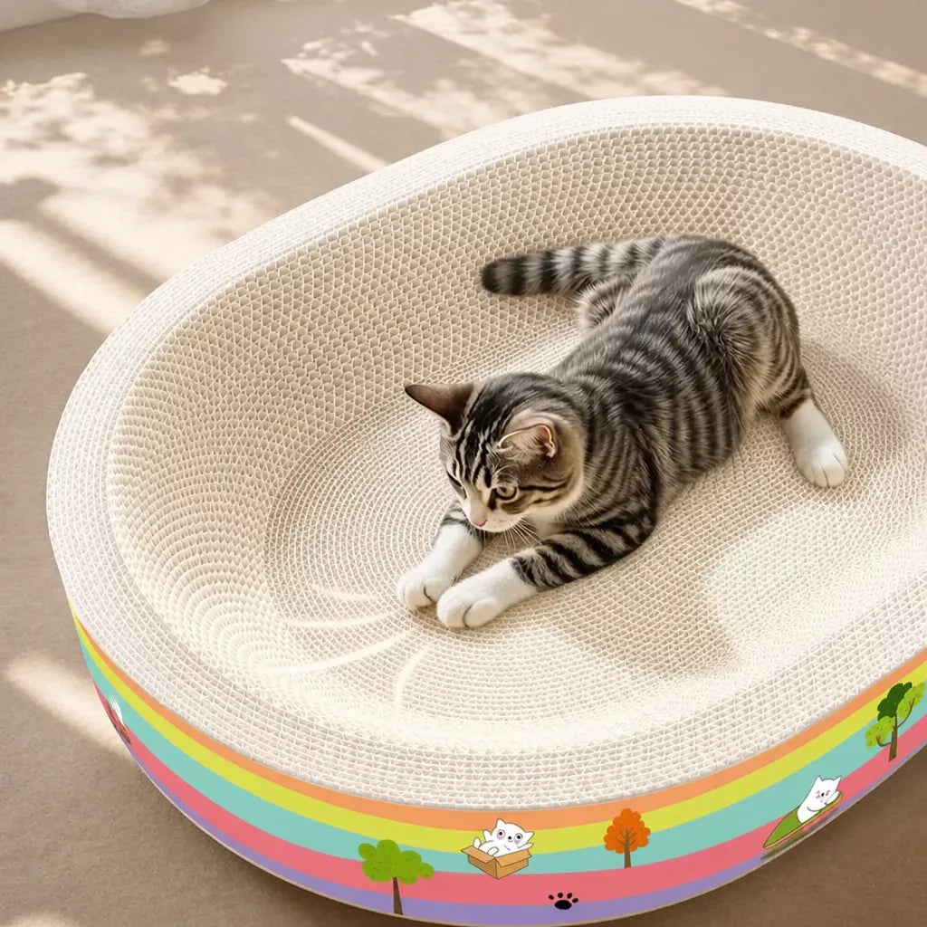 Corrugated Cardboard Cat Scratcher Lounge