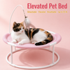 Round Elevated Pet Bed for Year-Round Lounging