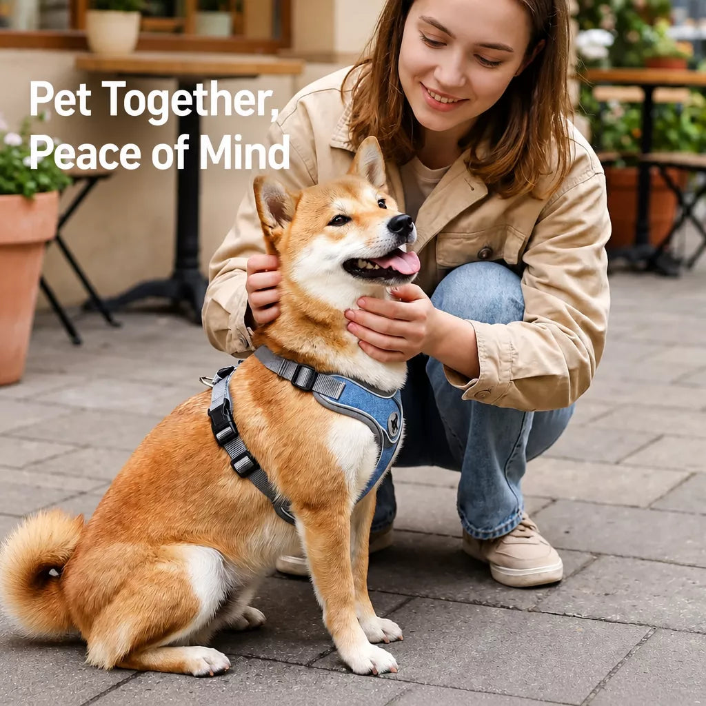 Vest-Style Dog Harness & Leash Set for Small to Medium Dogs