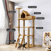 Cat Tree with Scratching Posts and a Hideaway