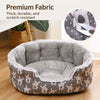 Semi-Enclosed Plush Pet Bed for Cats and Small Dogs
