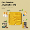 Four-Section Silicone Lick Mat for Dogs