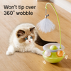 Wobble Cat Teaser Toy with Feather Attachment