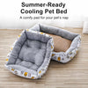 All-Season Padded Rectangular Pet Bed for Dogs & Cats