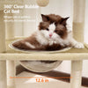 Compact Cat Tree with Space Capsule Hideaway