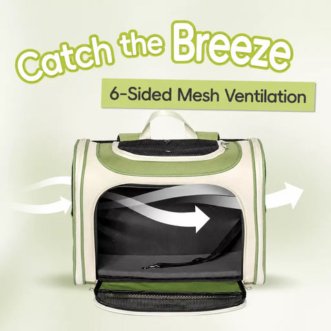 Canvas Pet Carrier Backpack for Cats and Dogs