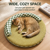 Round Cat Bed with Removable Mat