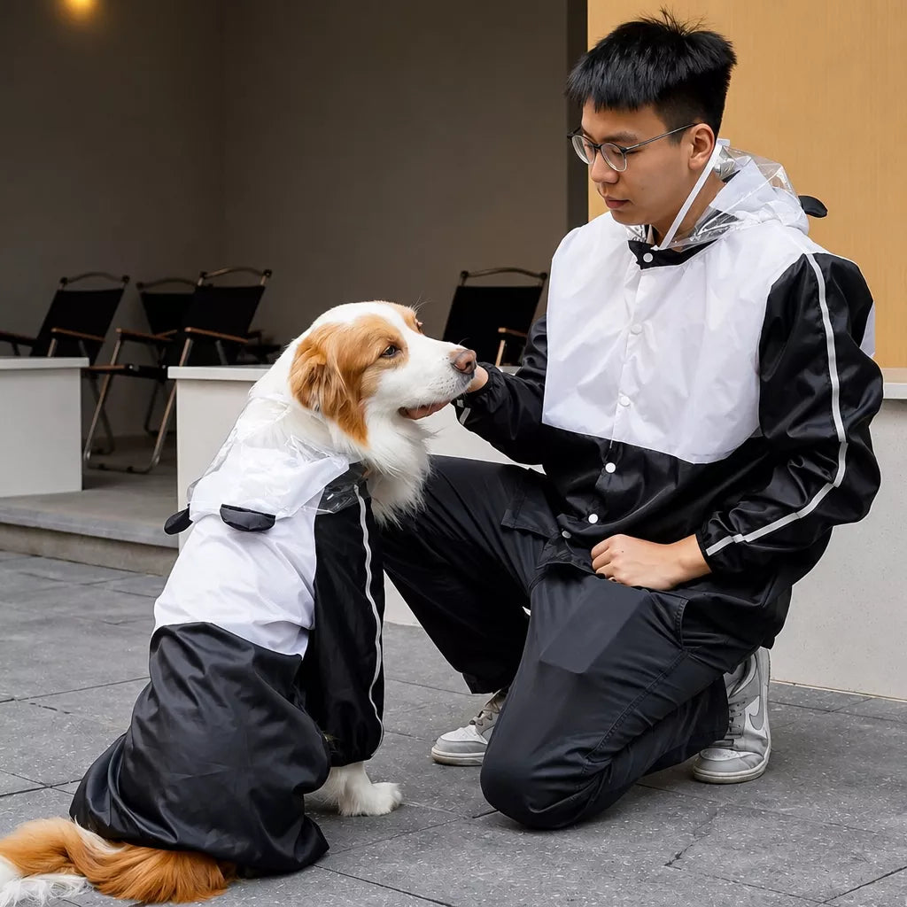 Four-Leg Waterproof Dog Raincoat