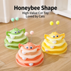 Interactive Bee Cat Toy with Spinning Track
