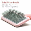 Pet Pin Brush for Detangling and Fluffing