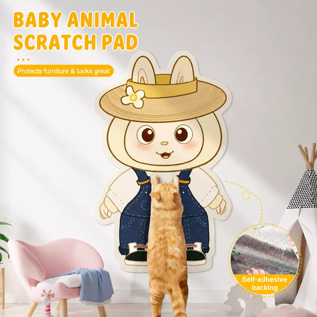 Adhesive Wall-Mounted Cat Scratching Pad