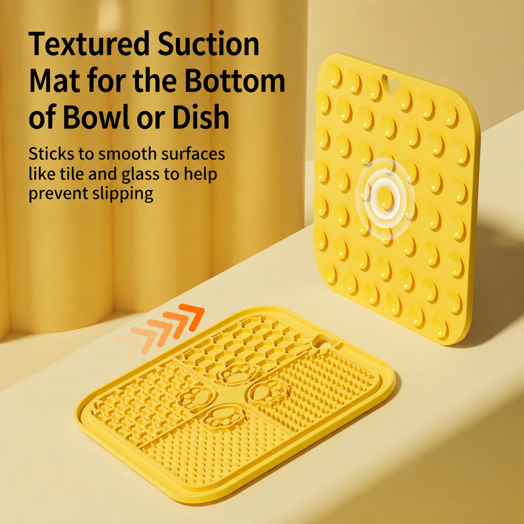 Four-Section Silicone Lick Mat for Dogs