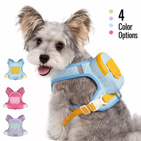 Vest-Style Pet Harness and Leash Set for Dogs & Cats