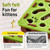 Interactive Plush Cat Toy with Three Bells