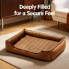 Cotton-Linen Look Pet Bed for Dogs and Cats - p-00676