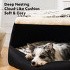 Plush Pet Tent Bed with Removable, Washable Cushion