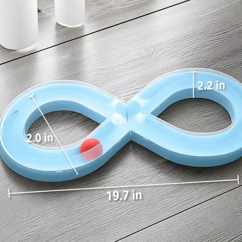 Interactive Rolling Ball Track Toy for Cats