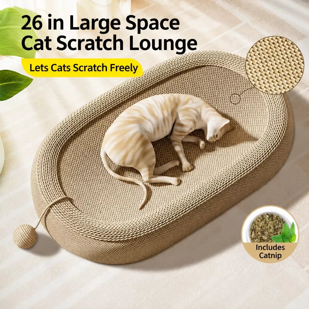 Cat Scratcher with Built-In Lounge Area