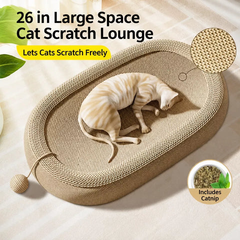 Cat Scratcher with Built-In Lounge Area