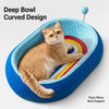 Deep-Profile Cat Scratcher Bed for Scratching and Lounging