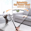 Interactive Cat Wand Toy with 6 Feather Attachments