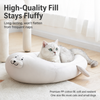 Semi-Enclosed Washable Cat Bed for Year-Round Use