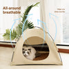 Portable Enclosed Pet Tent Bed for Cats and Small Dogs