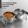Elevated Stainless Steel Pet Bowl Stand