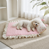 Cotton-Linen Cooling Pet Mat with Bunny-Ear Pillow - p-00104