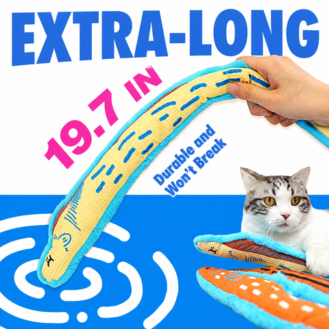 Fish-Shaped Crinkle Cat Toy for Indoor Play