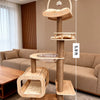Cat Tree with Hideaway, Scratching Post and Toy