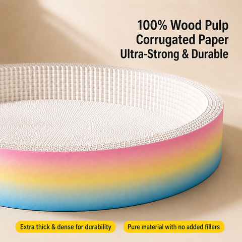 Corrugated Cardboard Cat Scratcher & Lounger