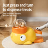 Duck-Shaped Rotating Treat Dispenser Toy