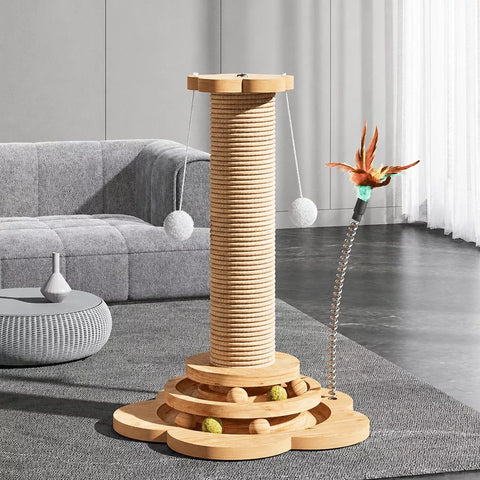 Sunflower 5-in-1 Vertical Cat Scratcher