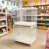 Stackable Metal Dog Crate with Sliding Door for Small and Medium Dogs