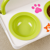 Raised Ceramic Double Pet Bowl Set