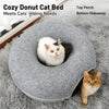 Enclosed Donut Pet Bed with Tunnel
