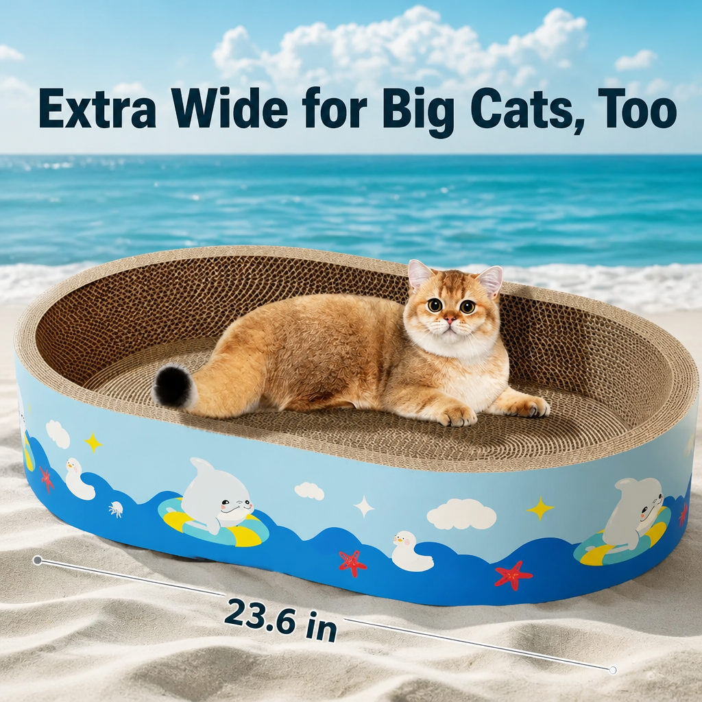 Corrugated Cardboard Cat Scratcher Lounge